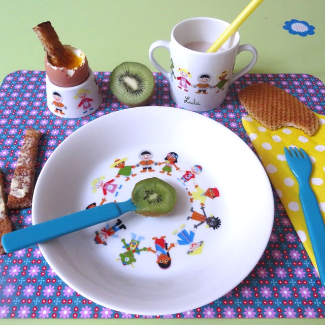 Assiette creuse RONDE DES ENFANTS - Minikiwi